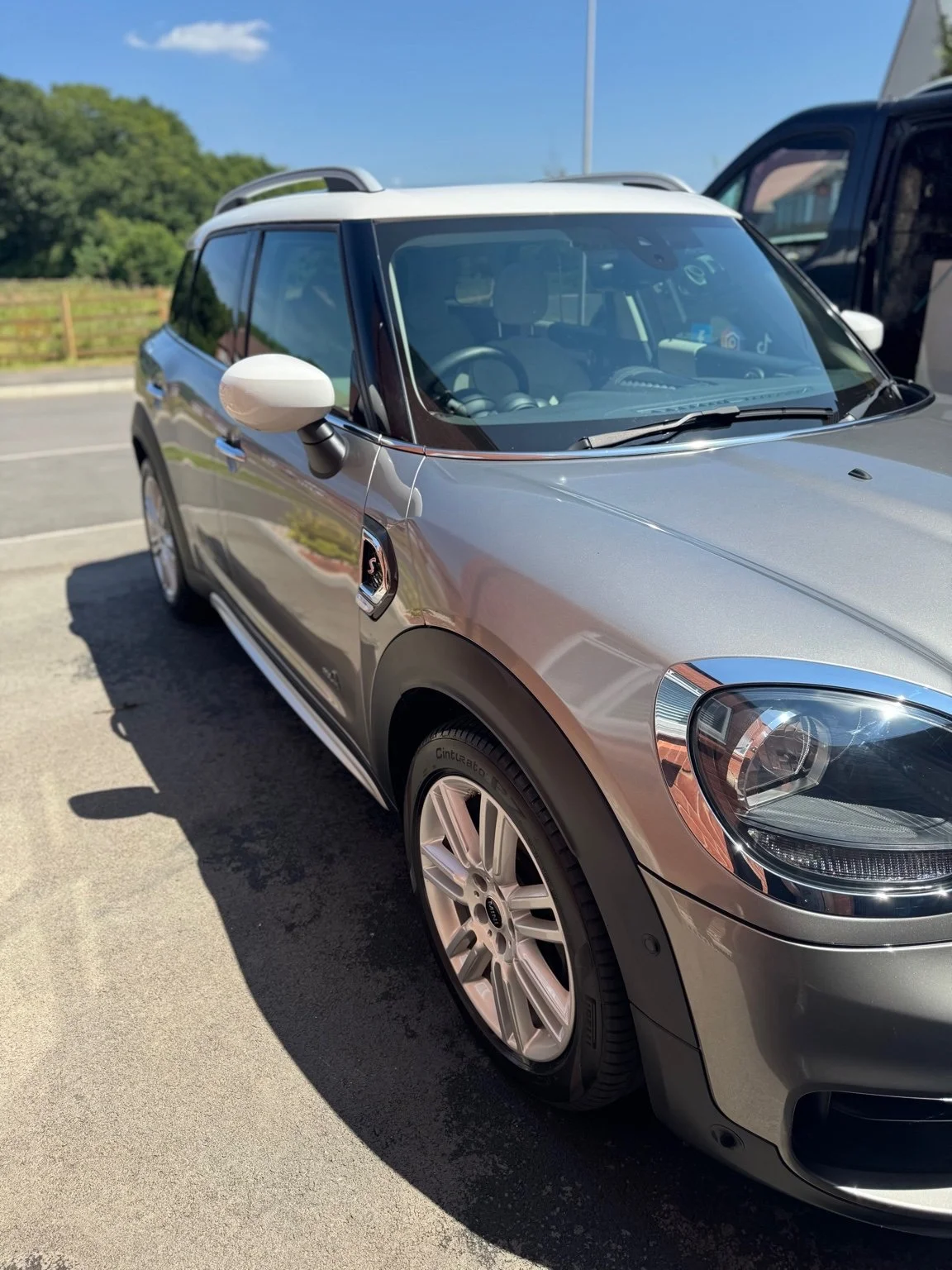 SUV used for work with clean, glossy finish