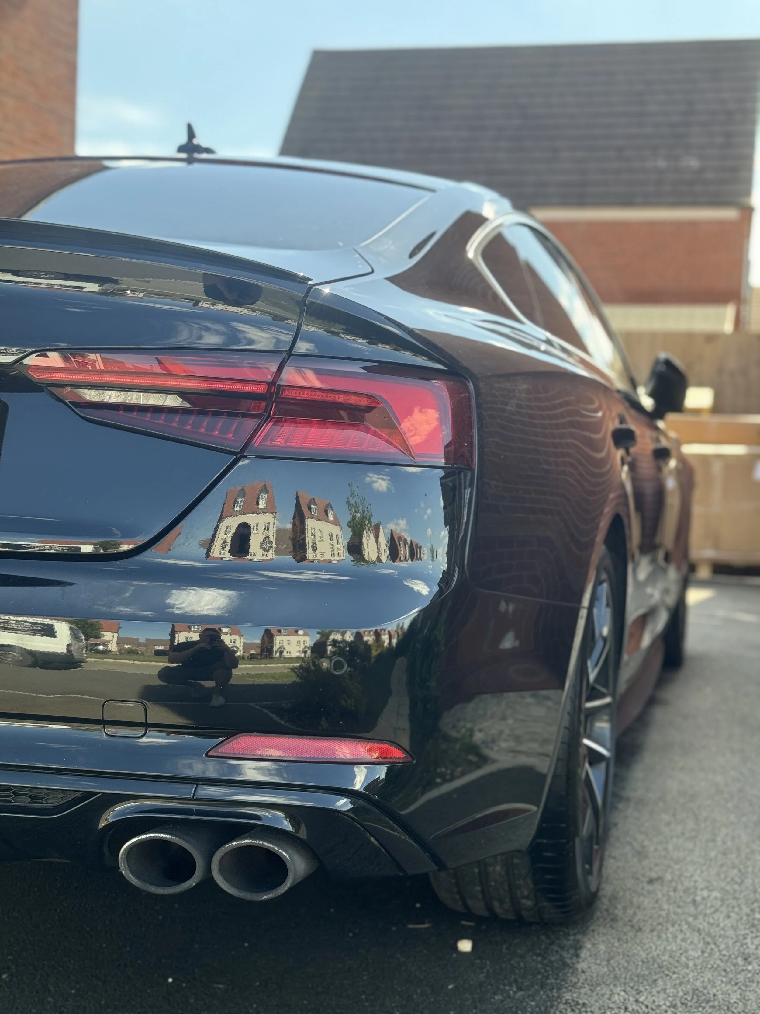 Audi paintwork refined and polished to a high gloss finish