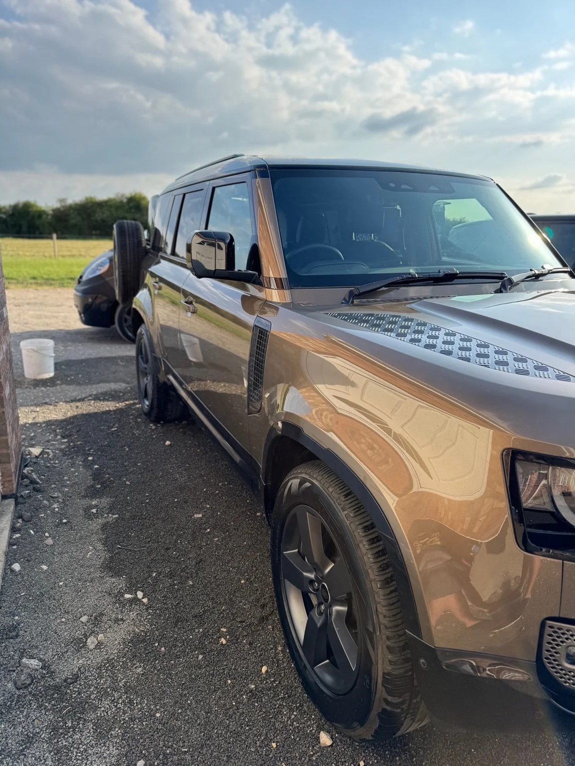 SUV with ceramic coating applied giving deep gloss