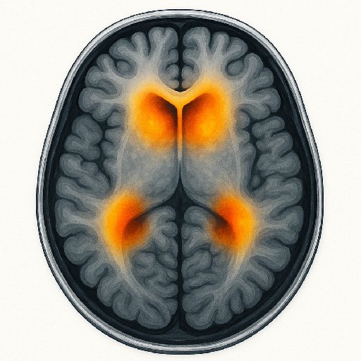 Brain scan showing increased activity in empathy and emotional regulation areas
