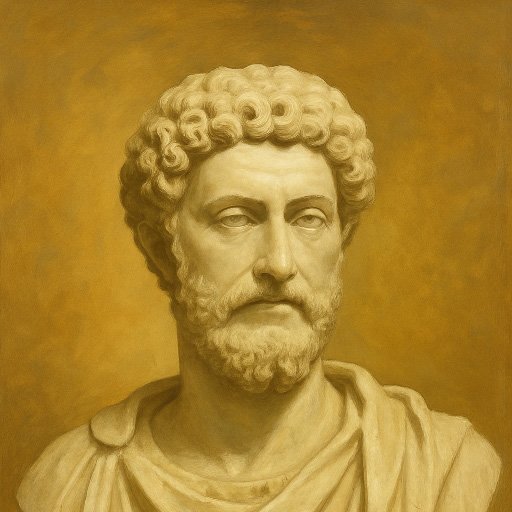 Marble bust of Marcus Aurelius, Roman Emperor and Stoic philosopher