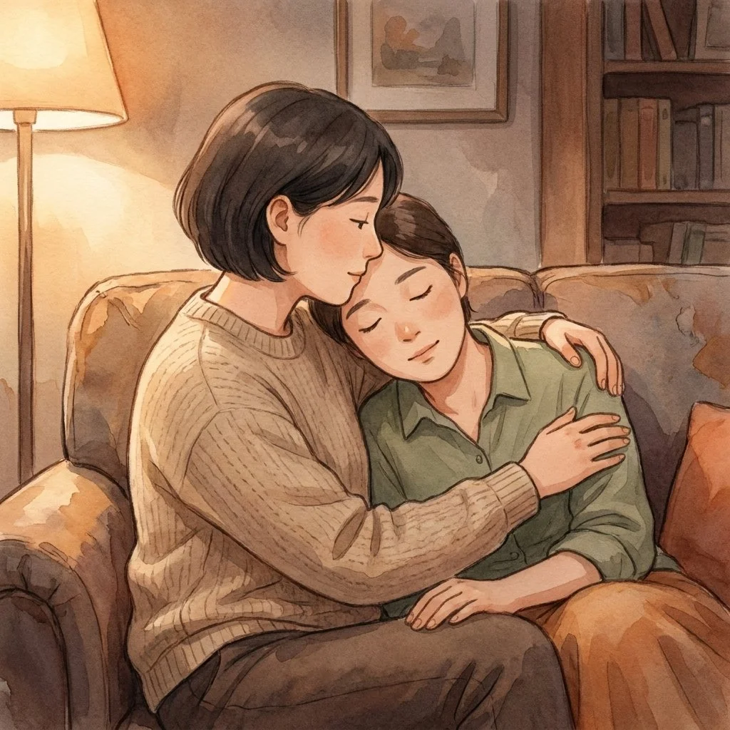 A person being supported by a trained therapist while practicing ERP for OCD