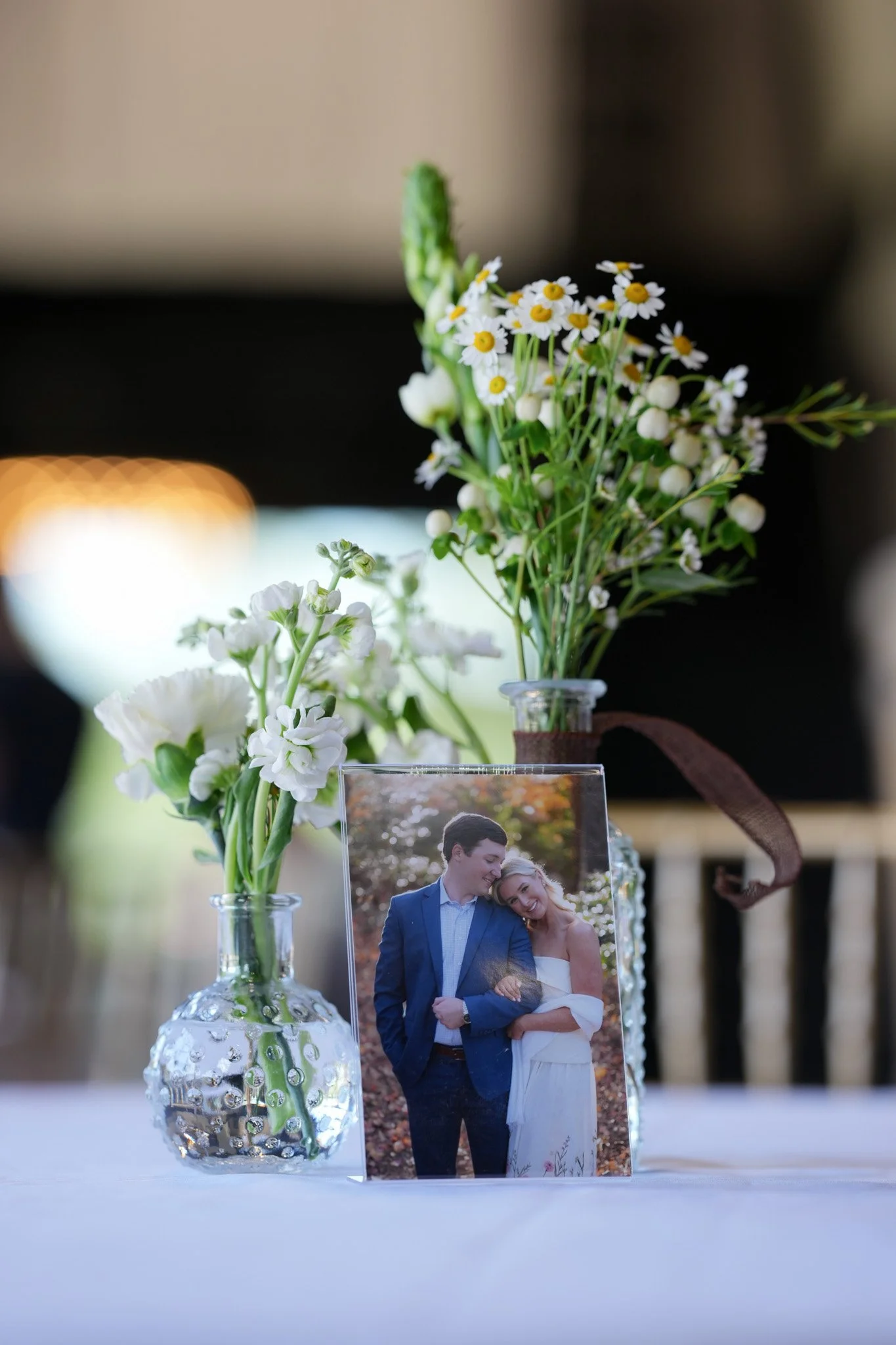 Wedding table centerpiece at The PHNX Collective