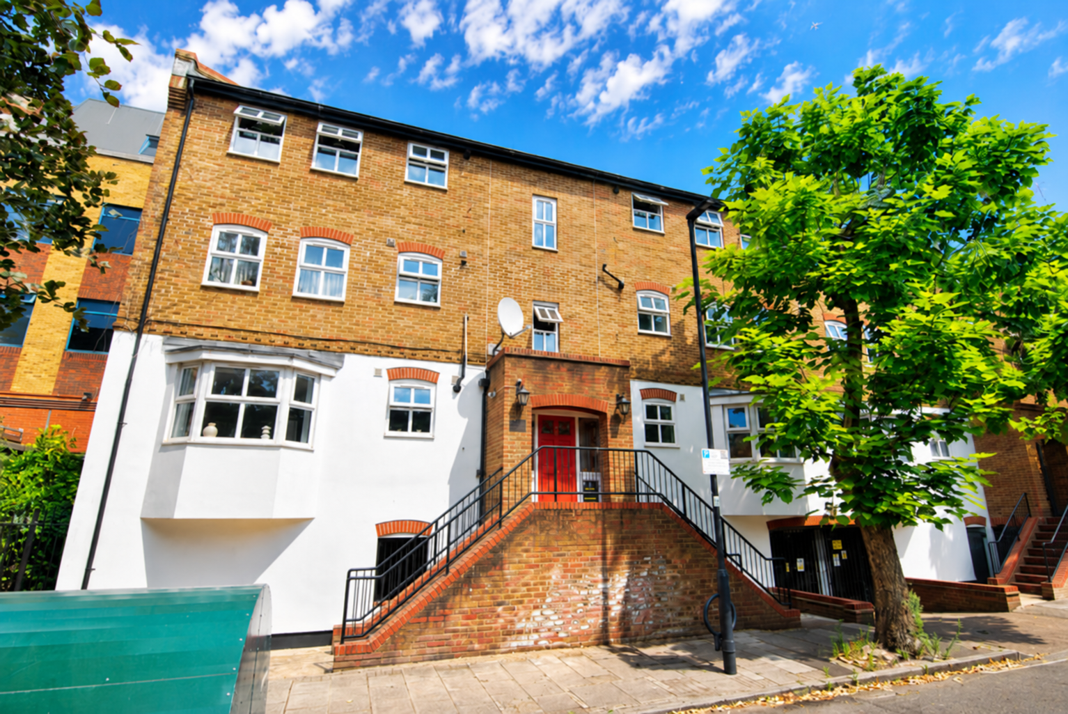 Pippins Court on Vauxhall Grove, the building featured in this property story