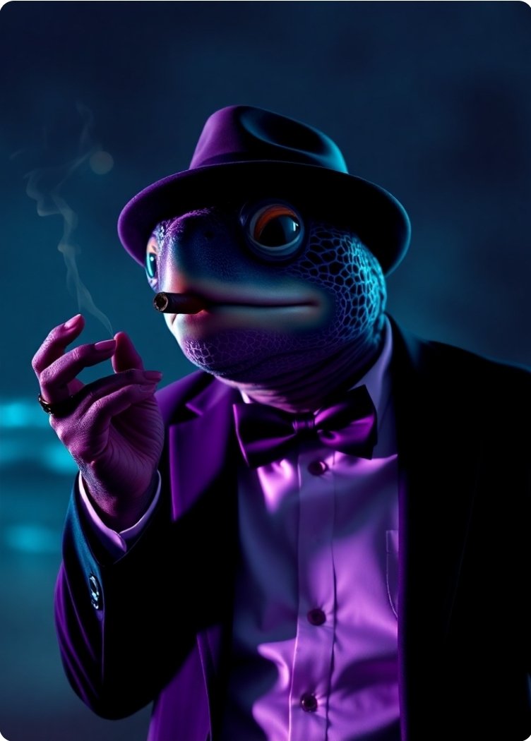 Cigar Smoking Sea Turtle