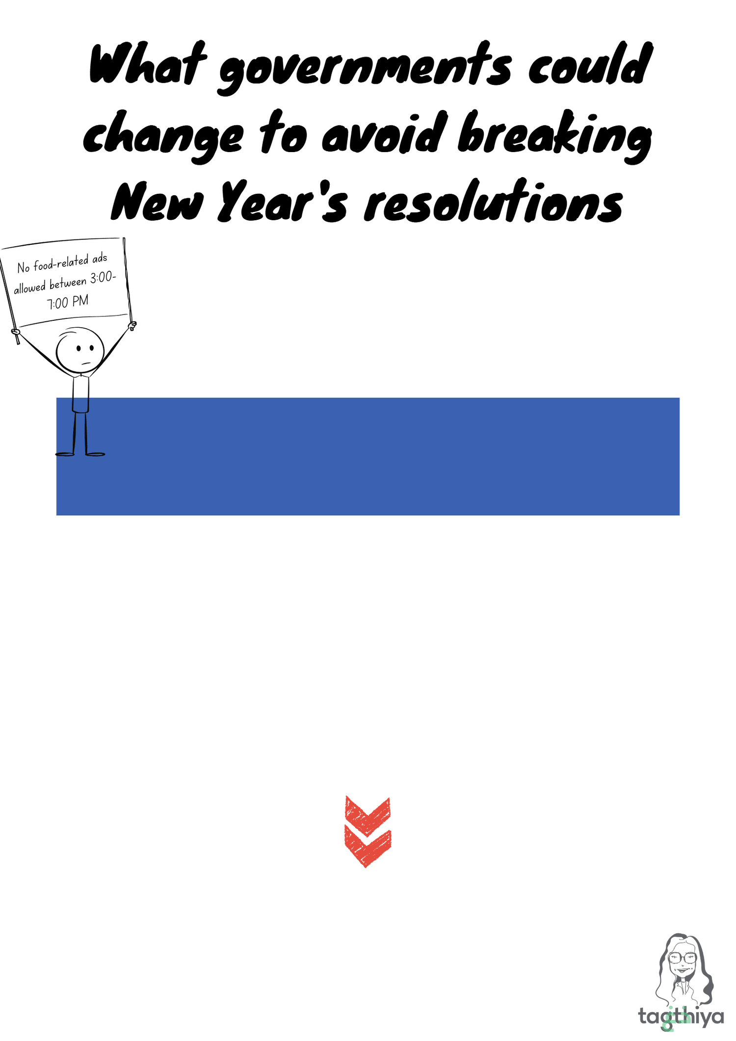 What governments could change to avoid breaking New Year's resolutions No food-related ads allowed between 3:00- 7:00 PM