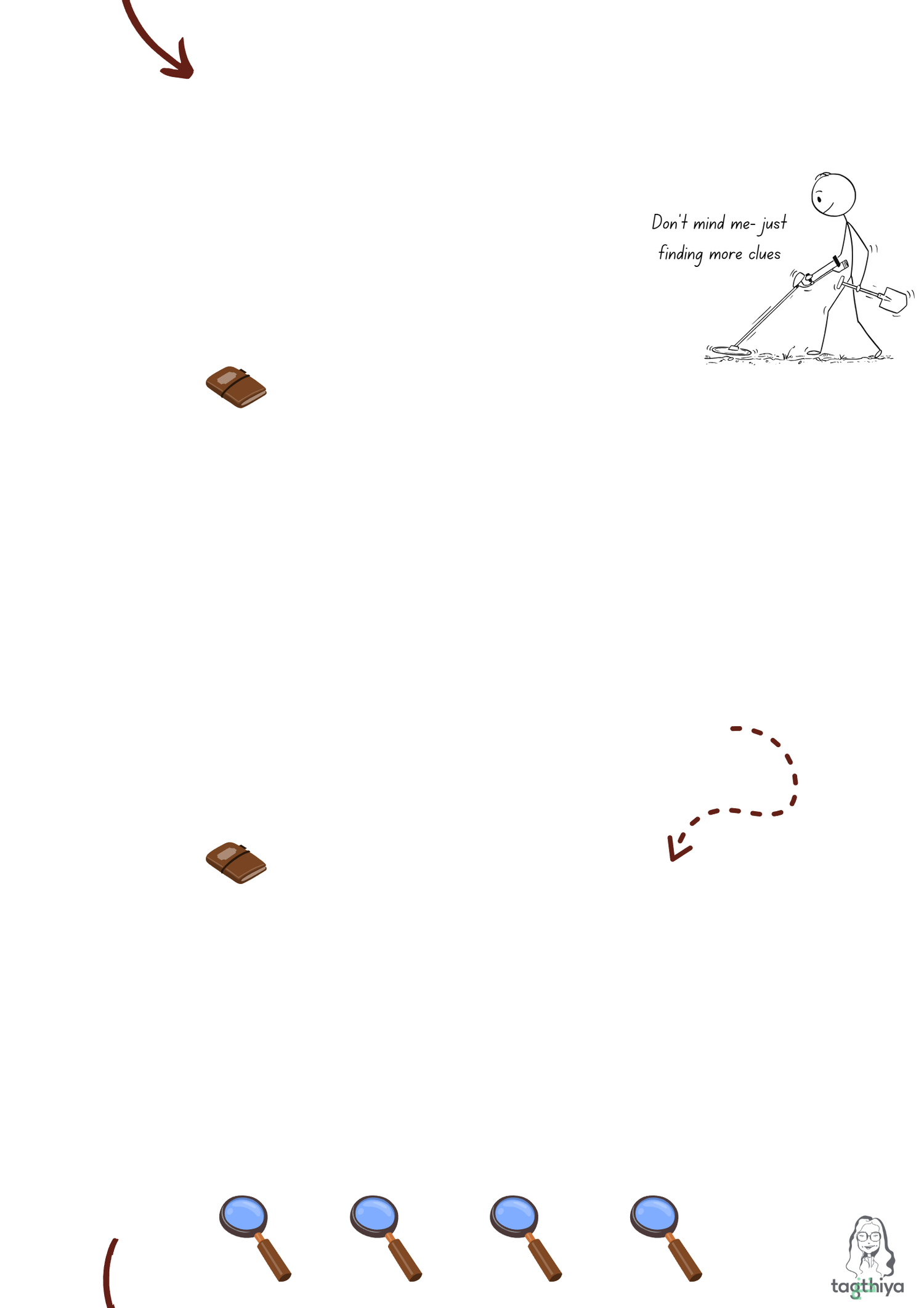 Don ' t mind me- just finding more clues