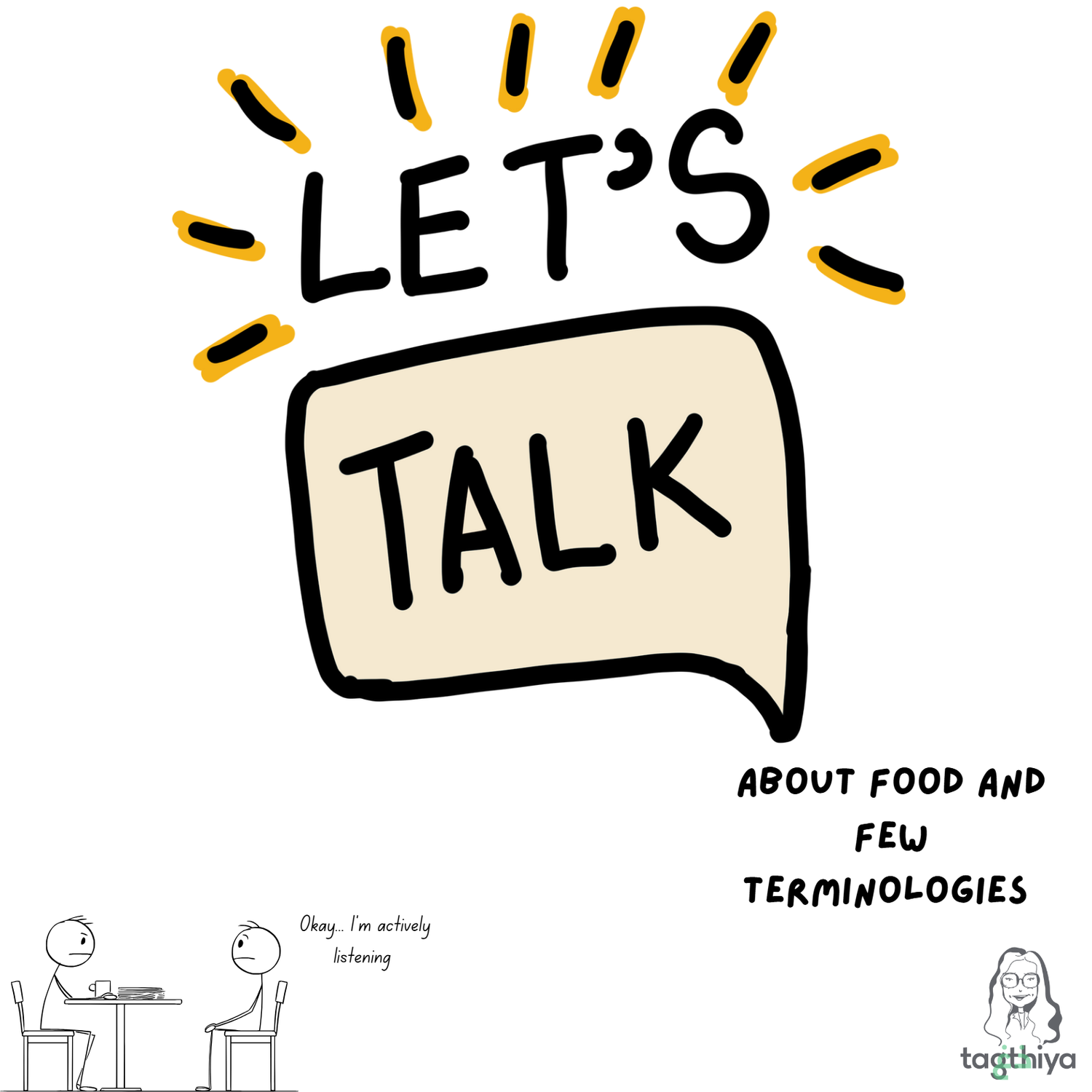 About food and few terminologies Okay... I ' m actively listening