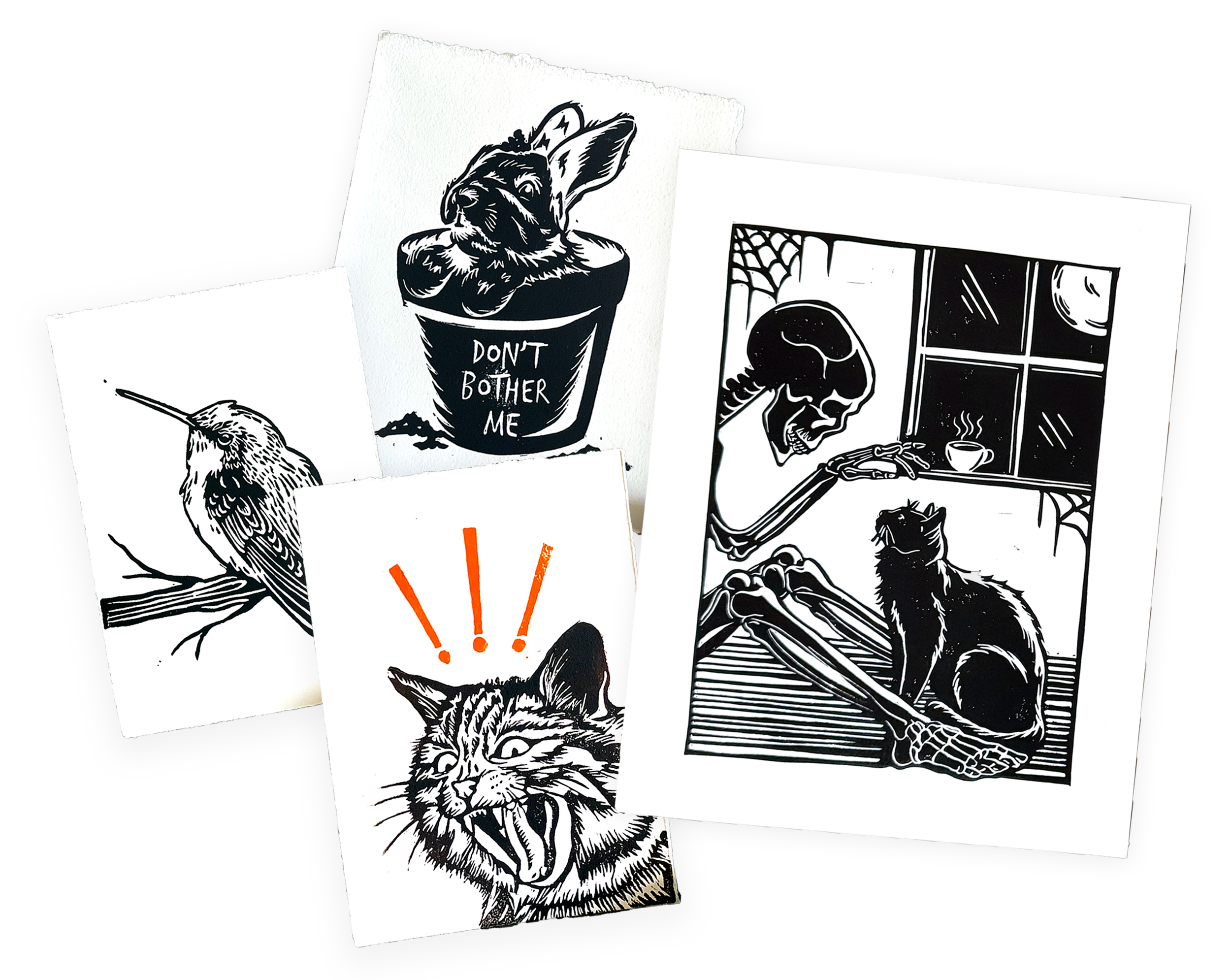 Krissy's Press linocut prints