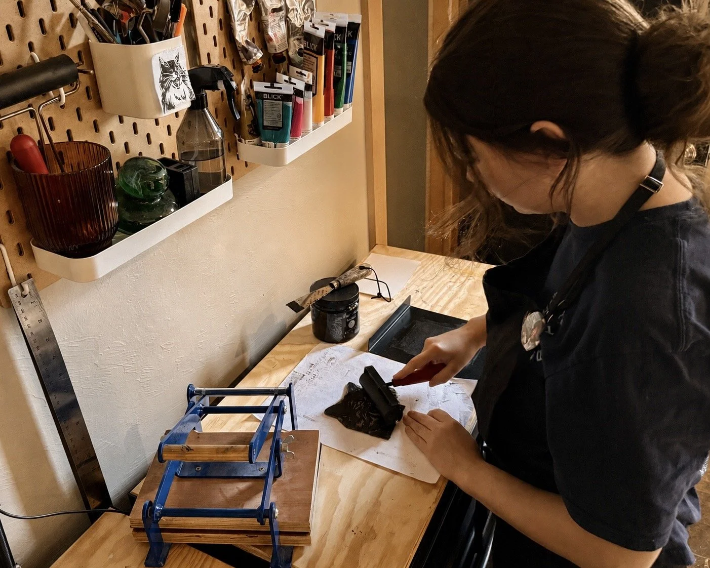 Krissy's Press printmaking