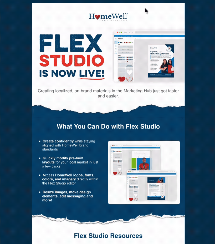 Launch email