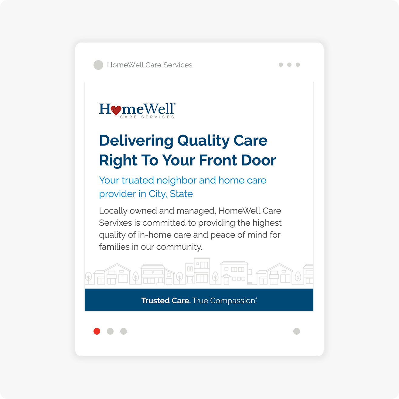 Experience the HomeWell Difference print ad