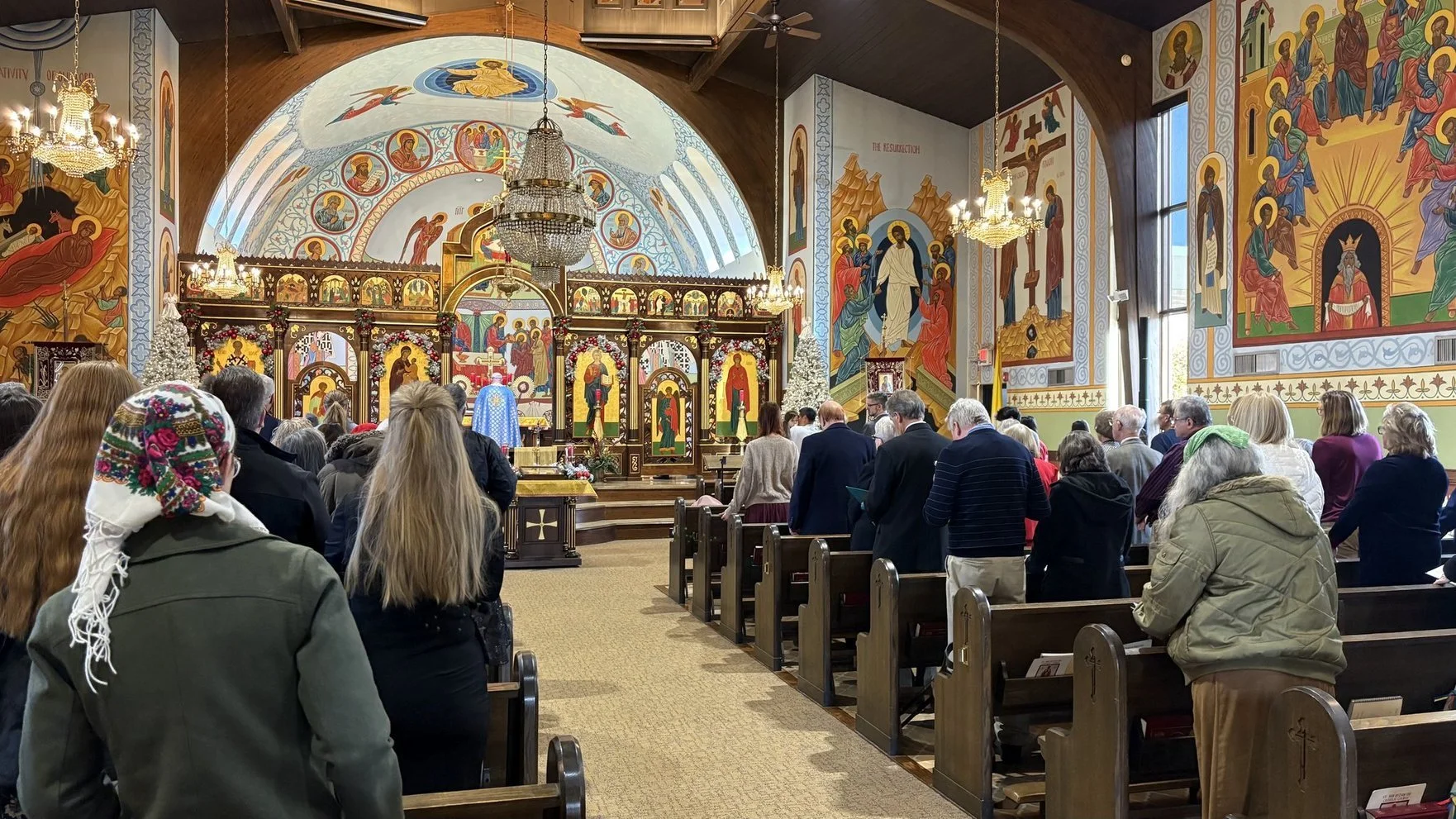The interior of Saint Ann Byzantine Catholic Church
