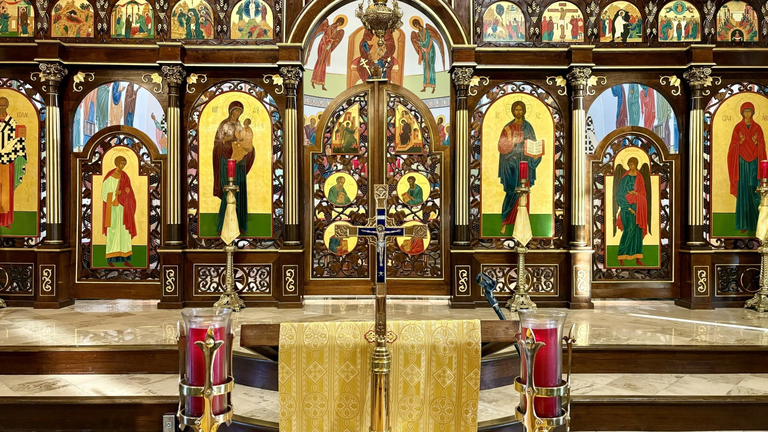 The interior of Saint Ann Byzantine Catholic Church