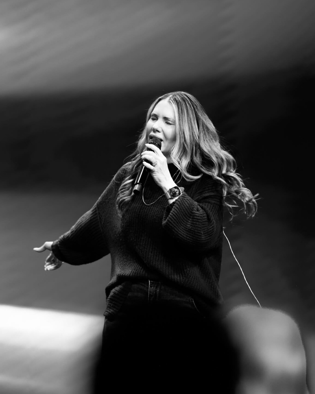 Jonie Stone leading worship