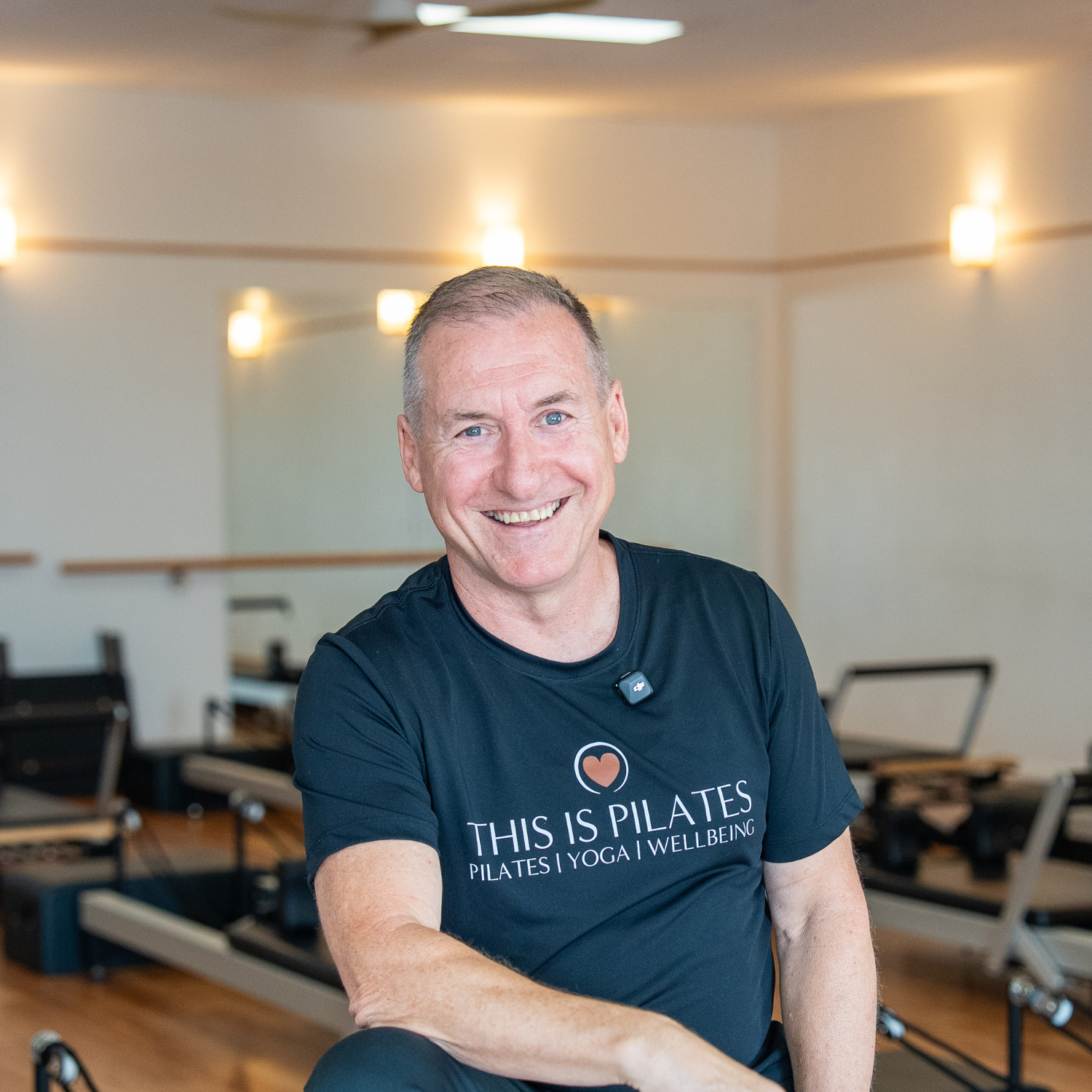 Keith Flowers in the Pilates studio