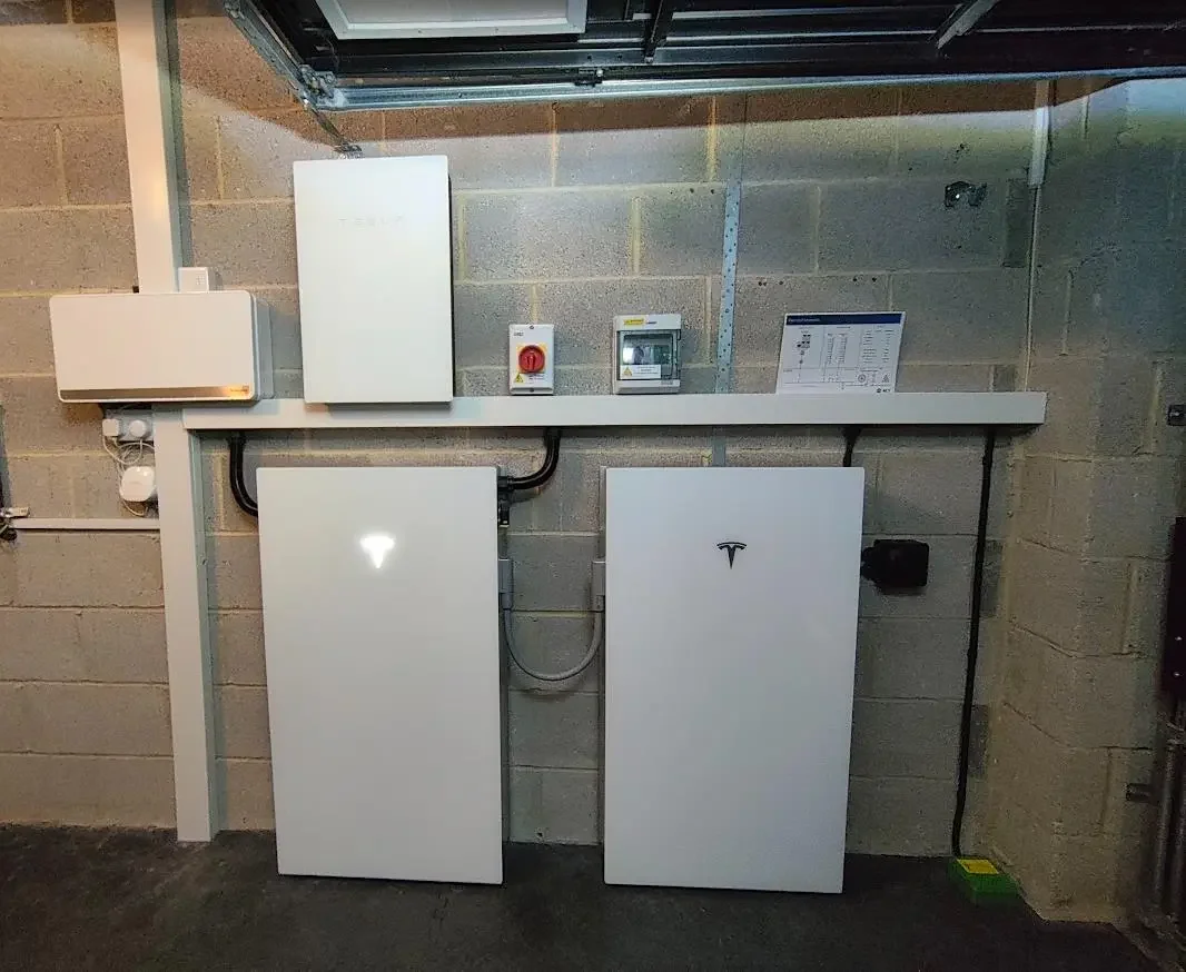 Solar and battery storage installation at Whins Brow Court