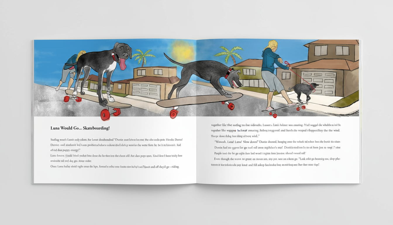 Luna Would Go, interior spread