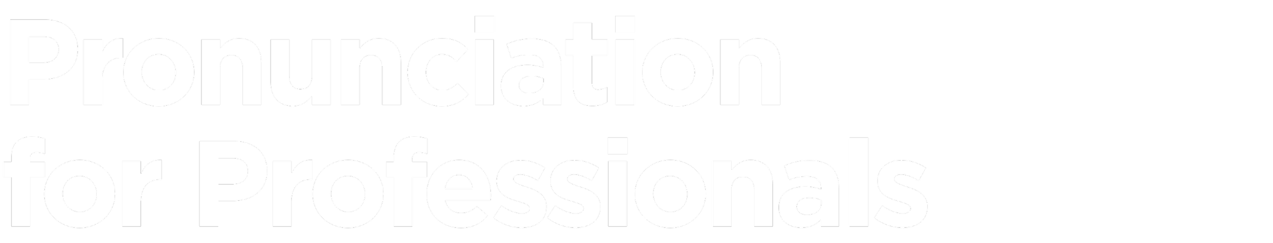 Pronunciation for professionals