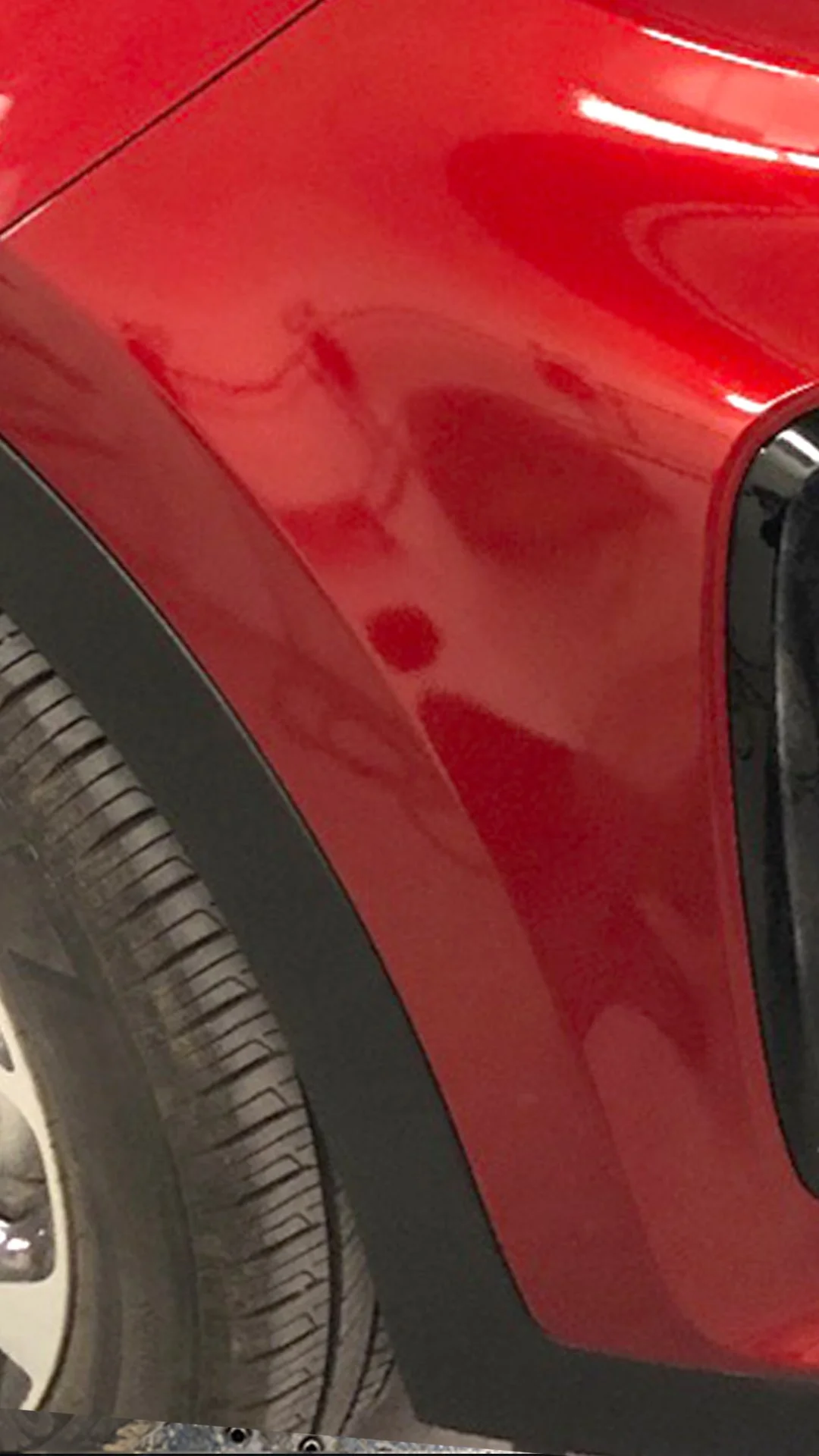 After: Bumper repaired with a factory-match finish
