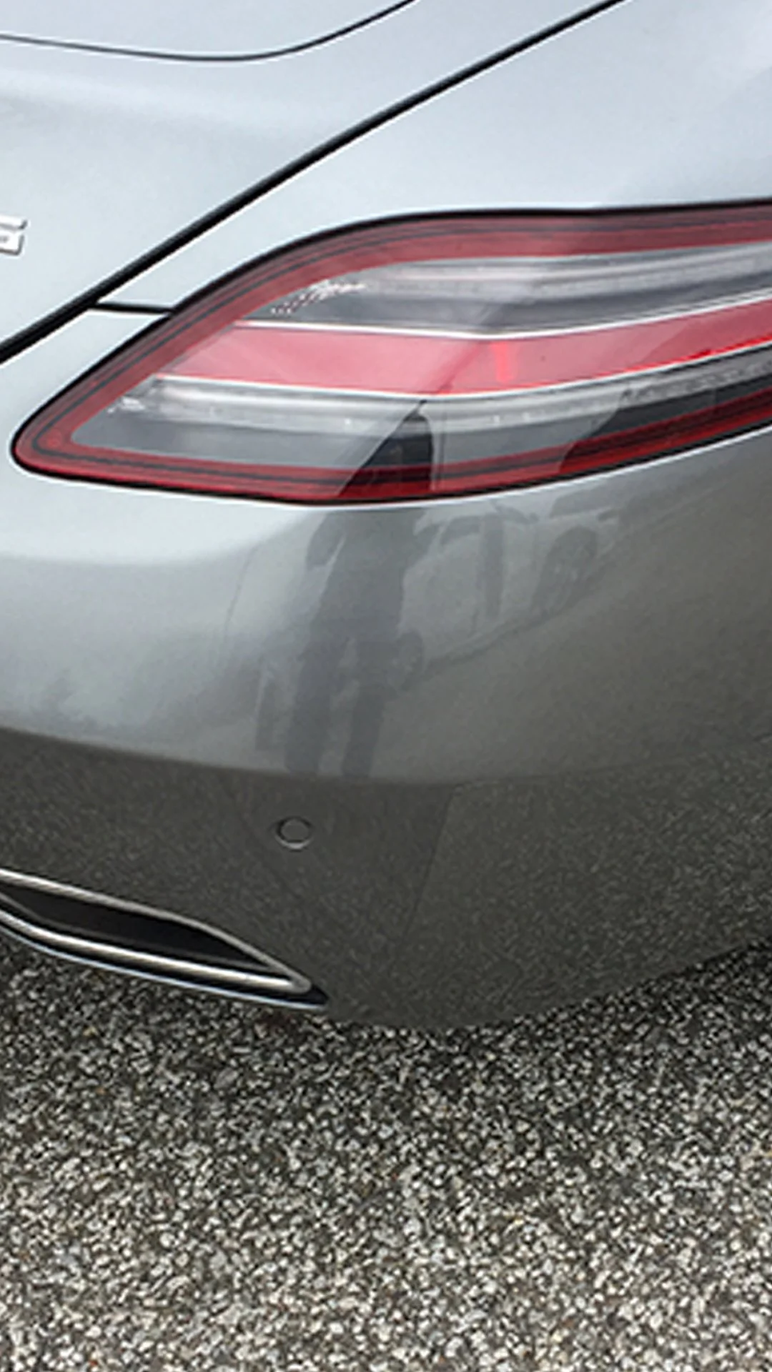 After: Bumper hole repaired and refinished