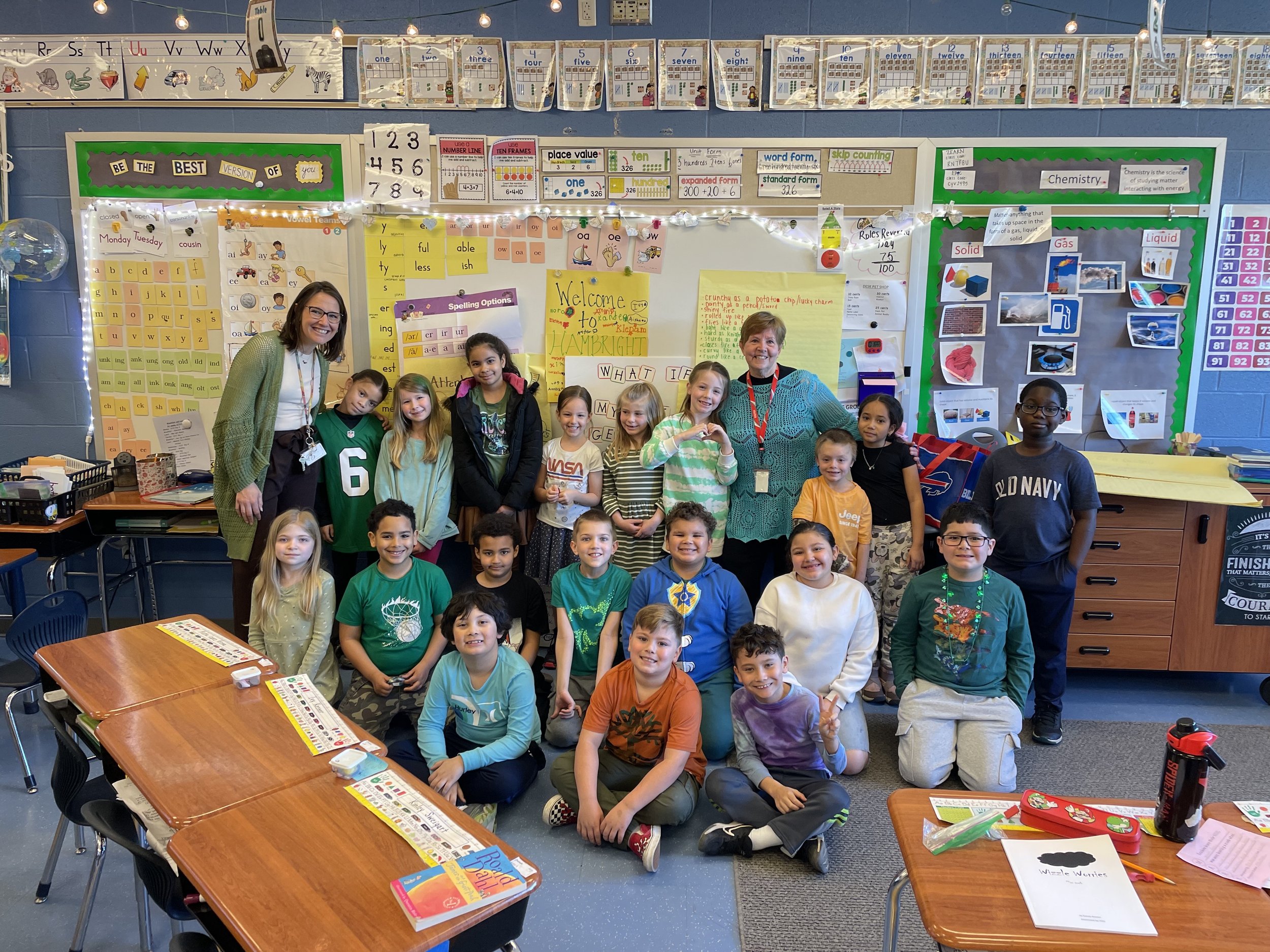 Classroom full of children