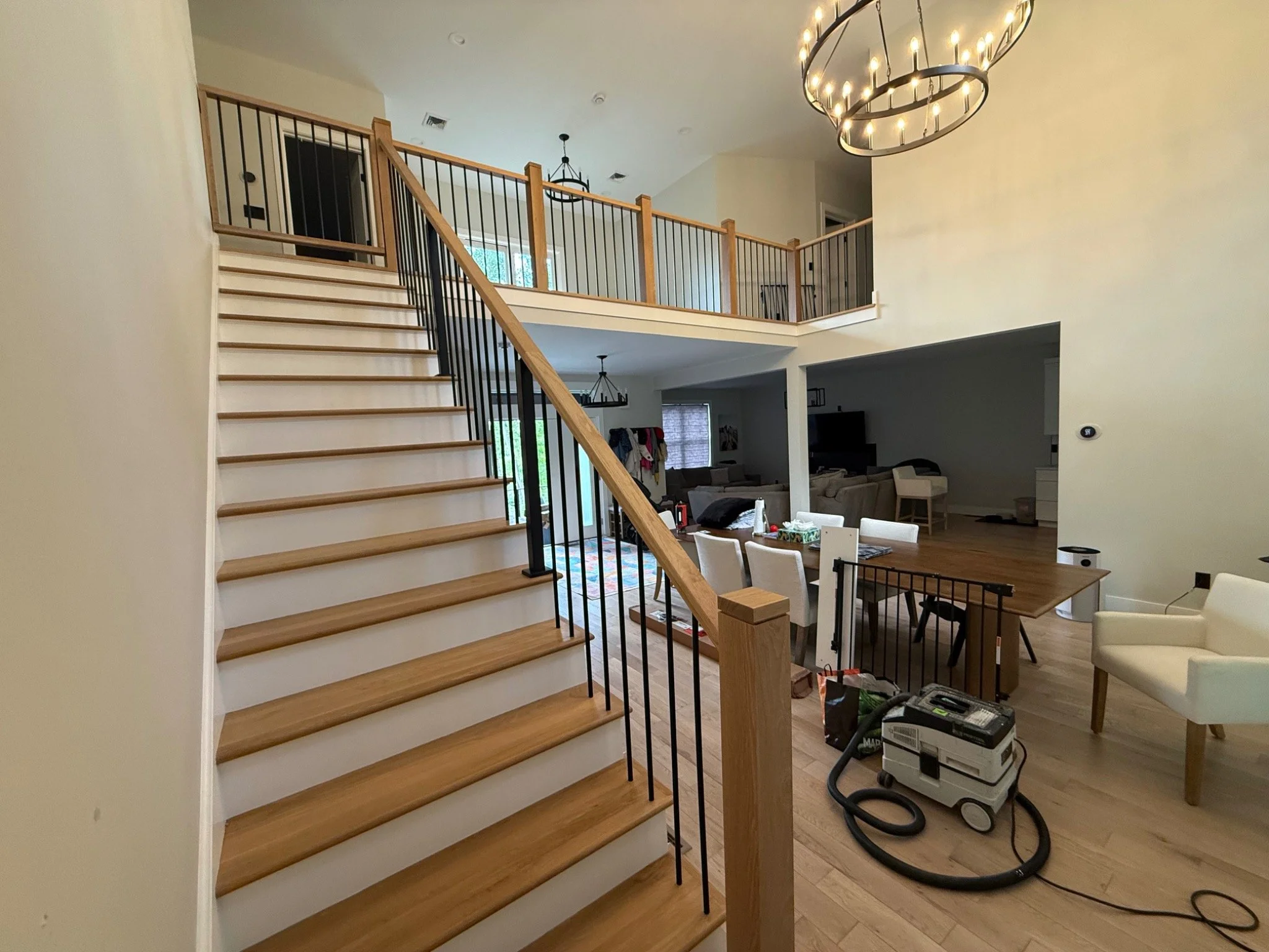 Railing installation detail