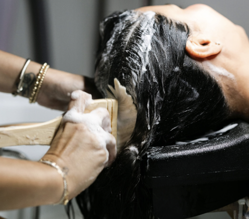 Head spa treatment