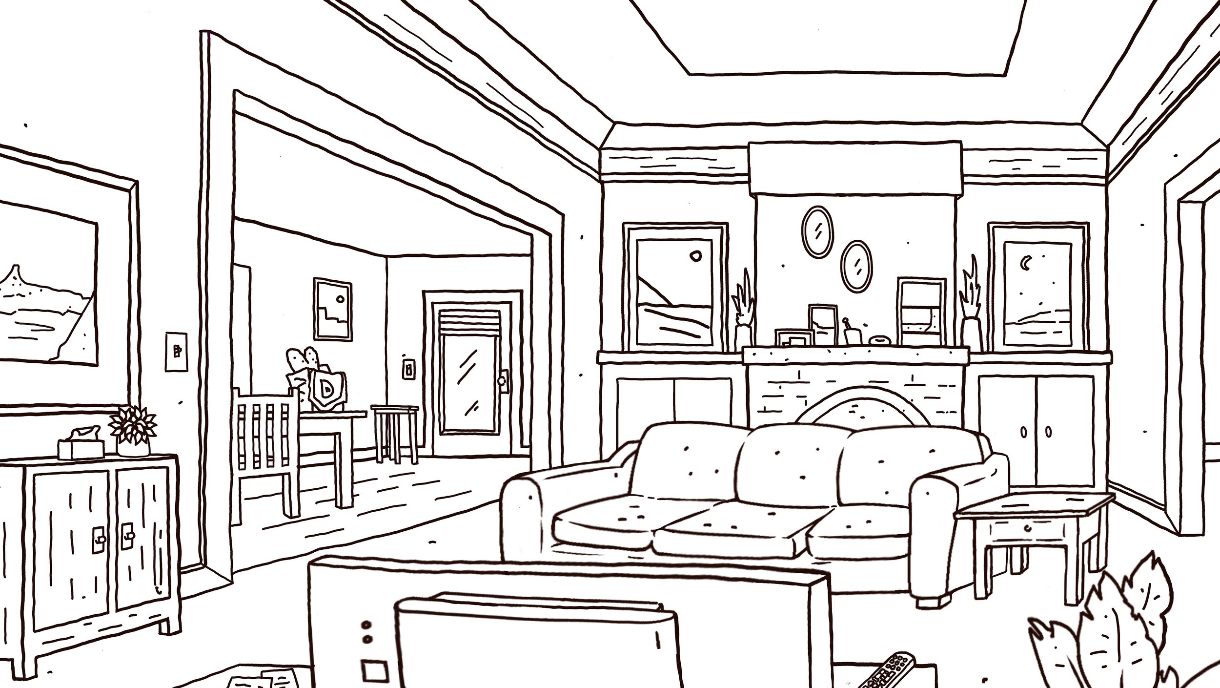 Portfolio artwork for background design