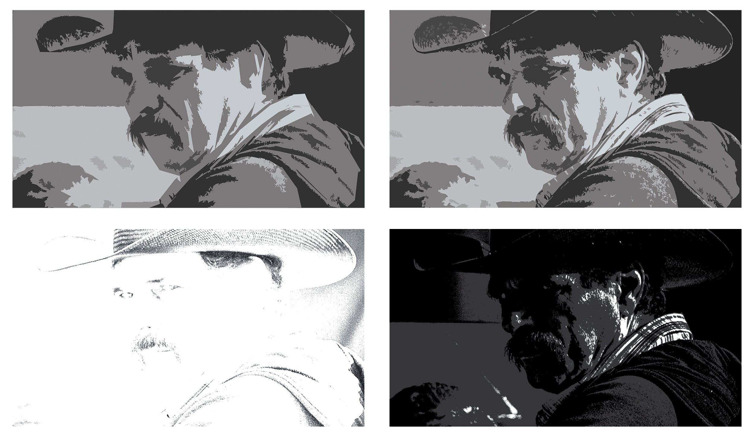 Portfolio process work of a cowboy