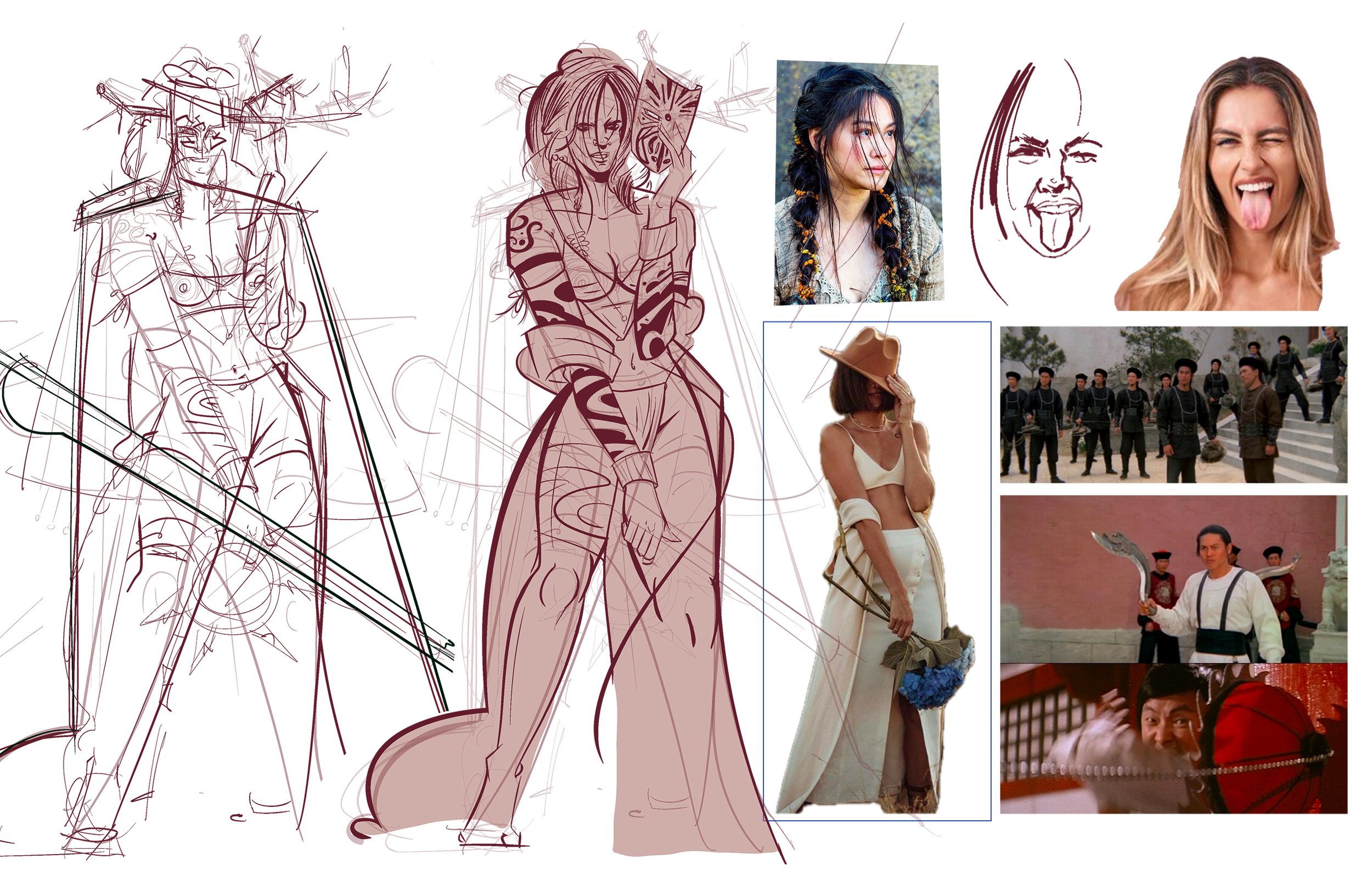 Portfolio process work of a tribal Huntress