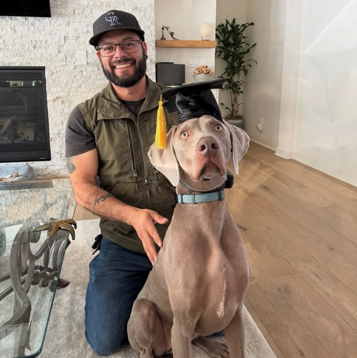 Cosmo K9 trainer providing one-on-one private dog training with a client and dog