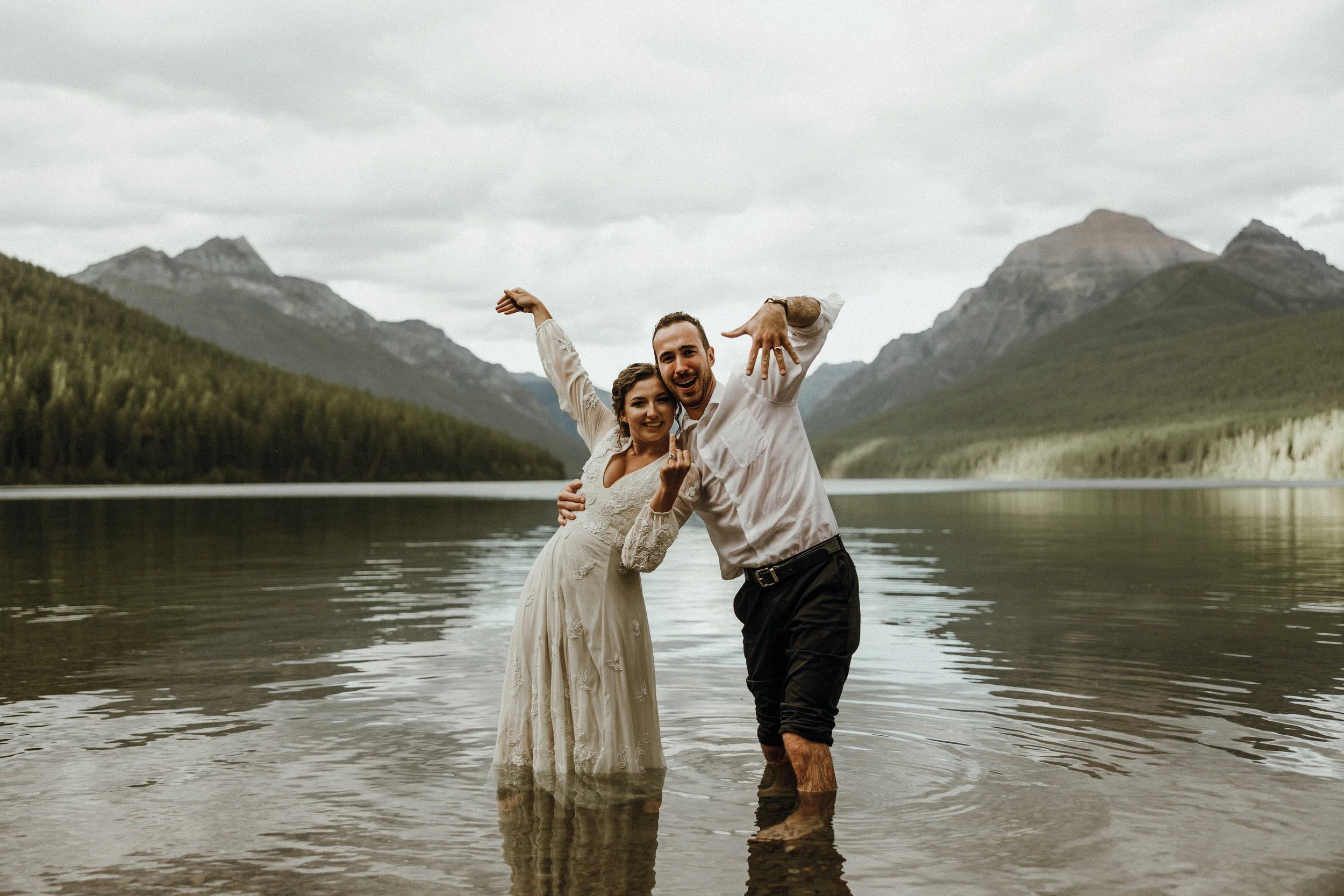 Wide elopement image by Aundrea Marie Photography