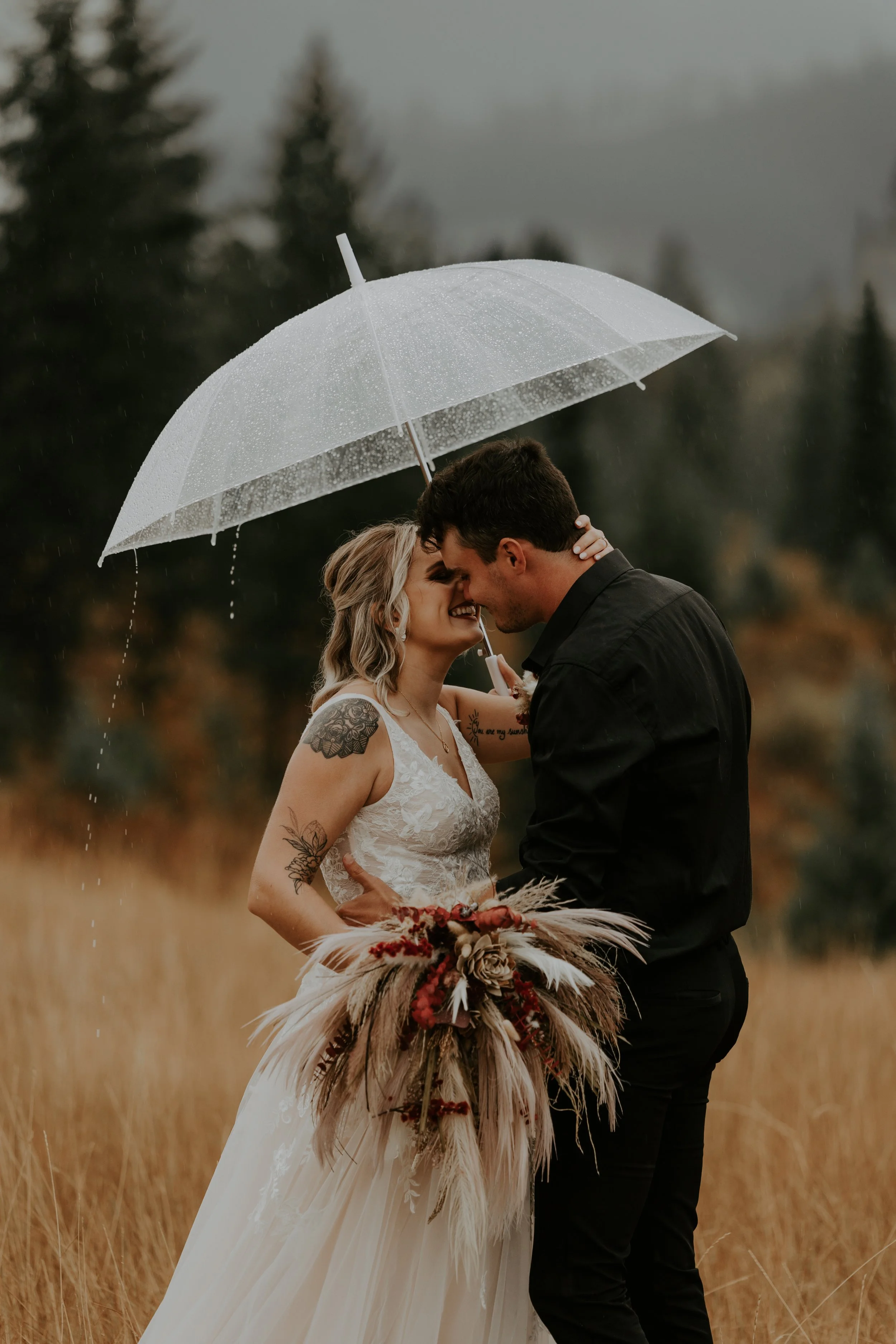 Elopement moment photographed by Aundrea Marie Photography