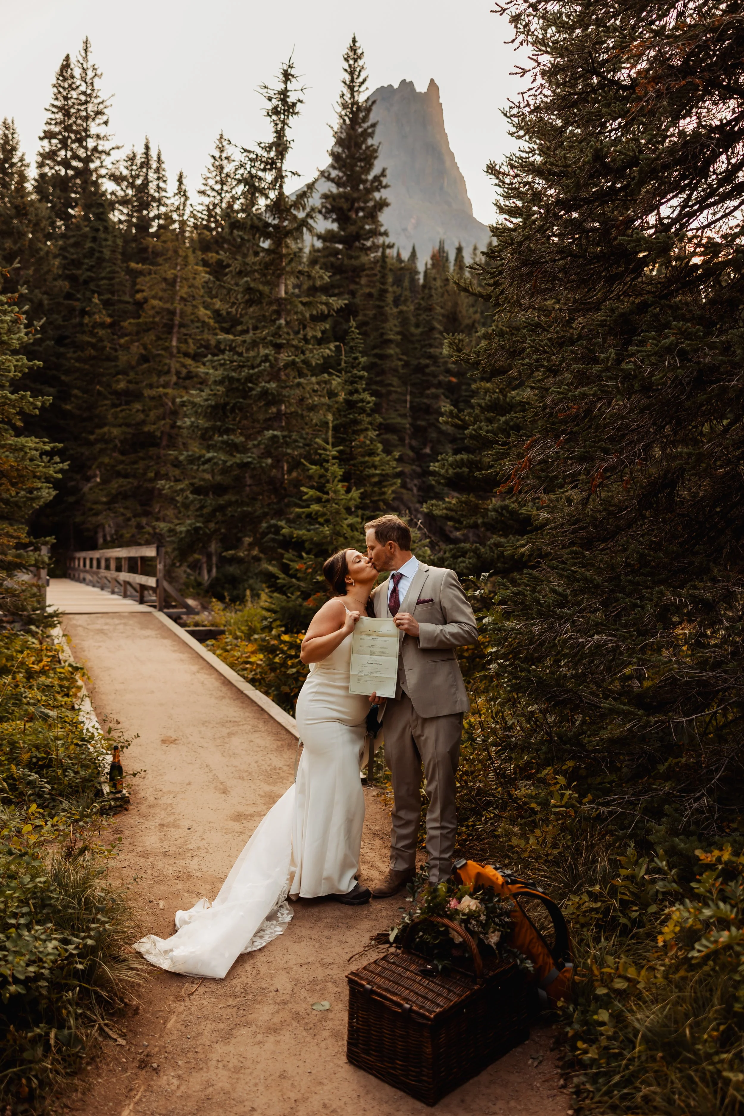 Private self solemnization elopement in Montana