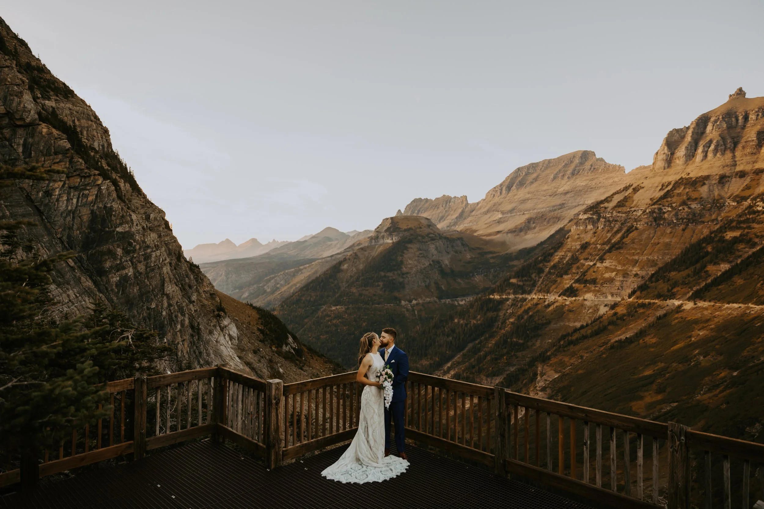 Fall Glacier National Park elopement photographed by Aundrea Marie Photography
