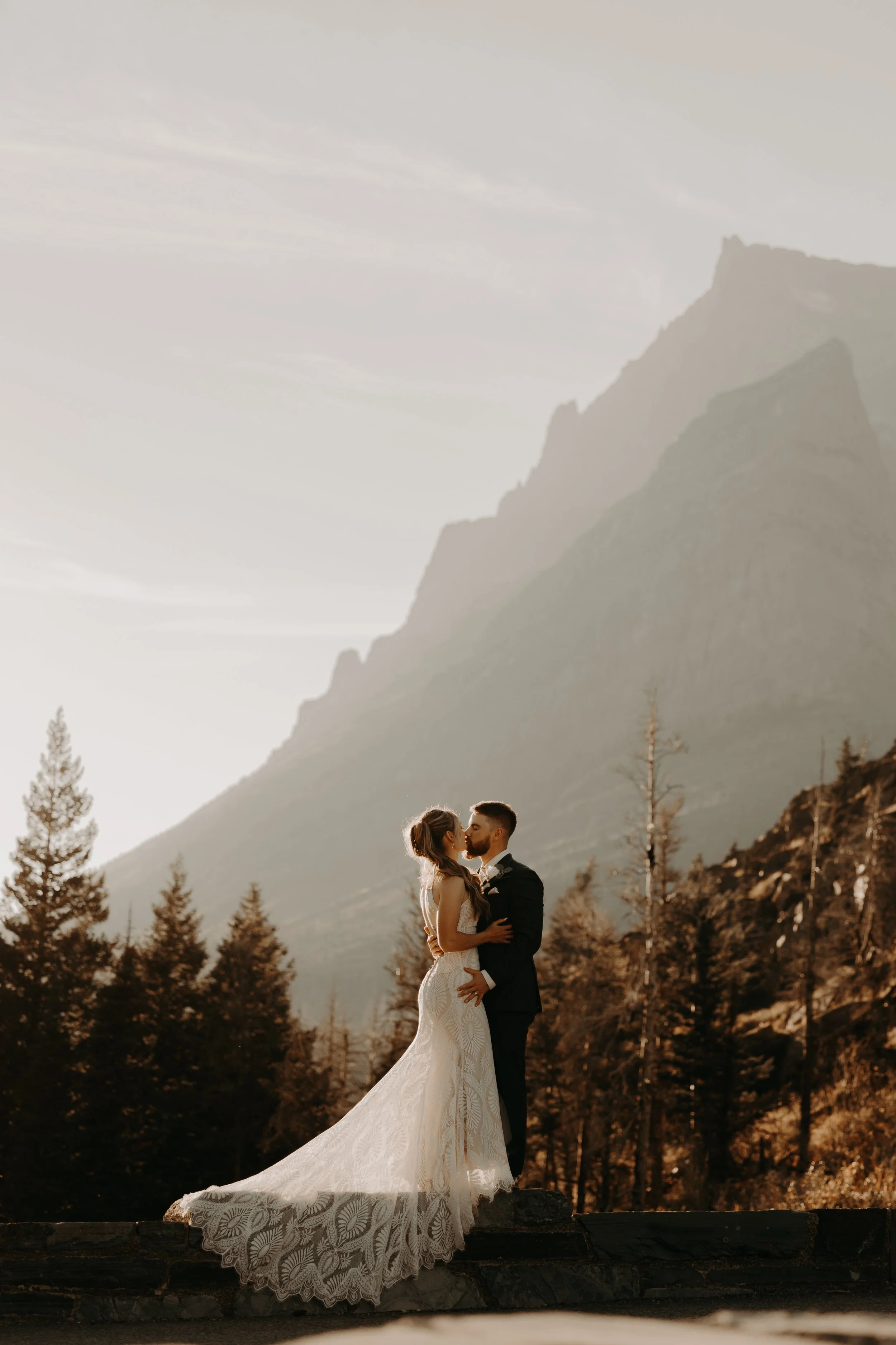Couple elopement portrait by Aundrea Marie Photography