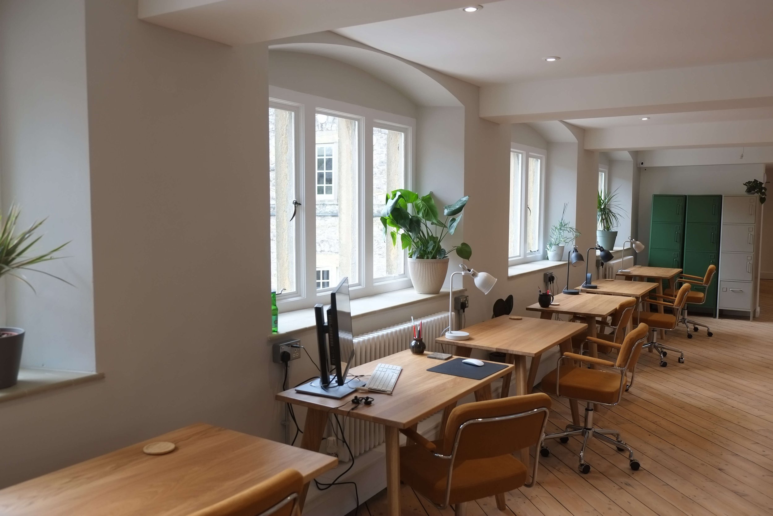 Row of individual desks 6
