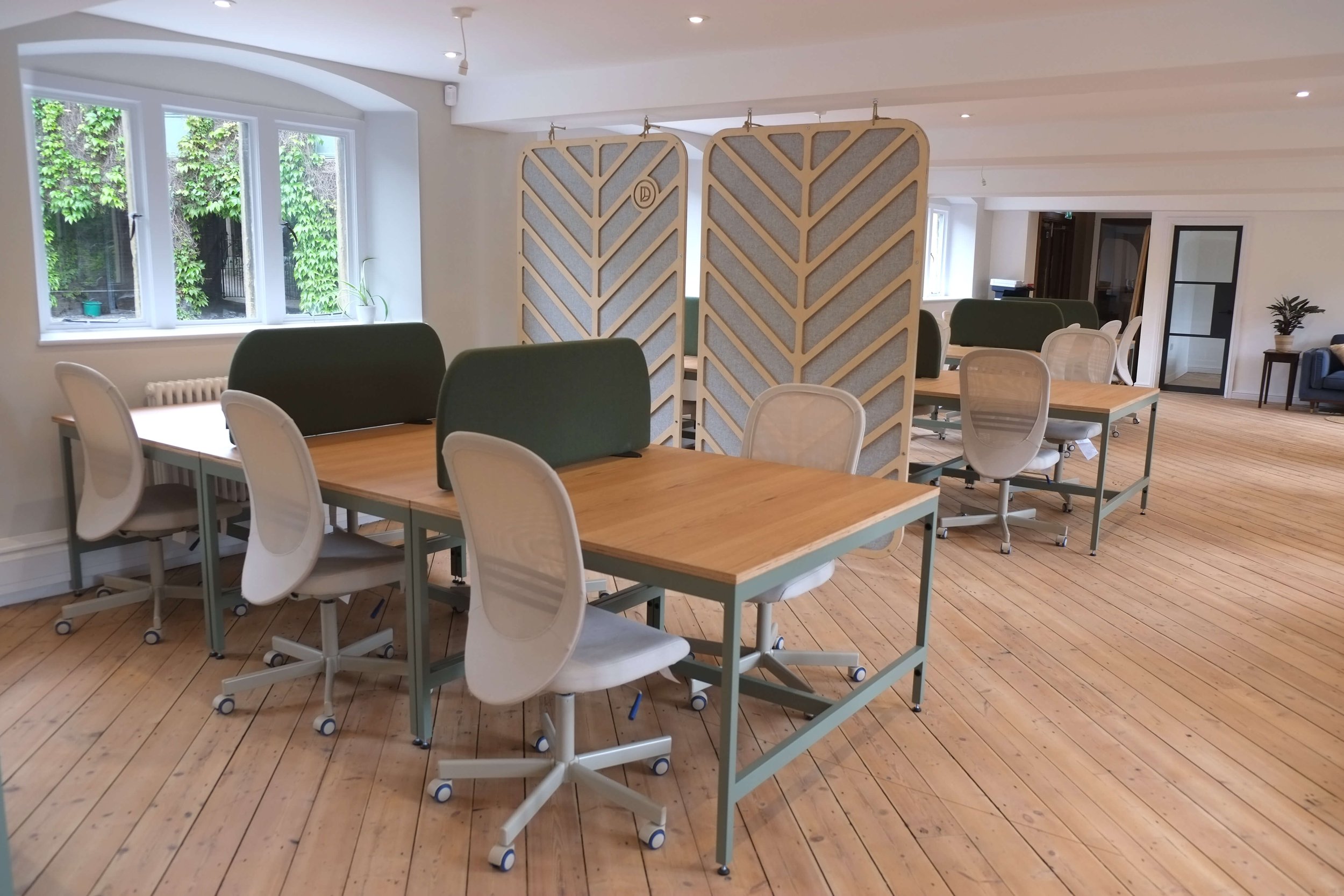 Shared desks & screens 2