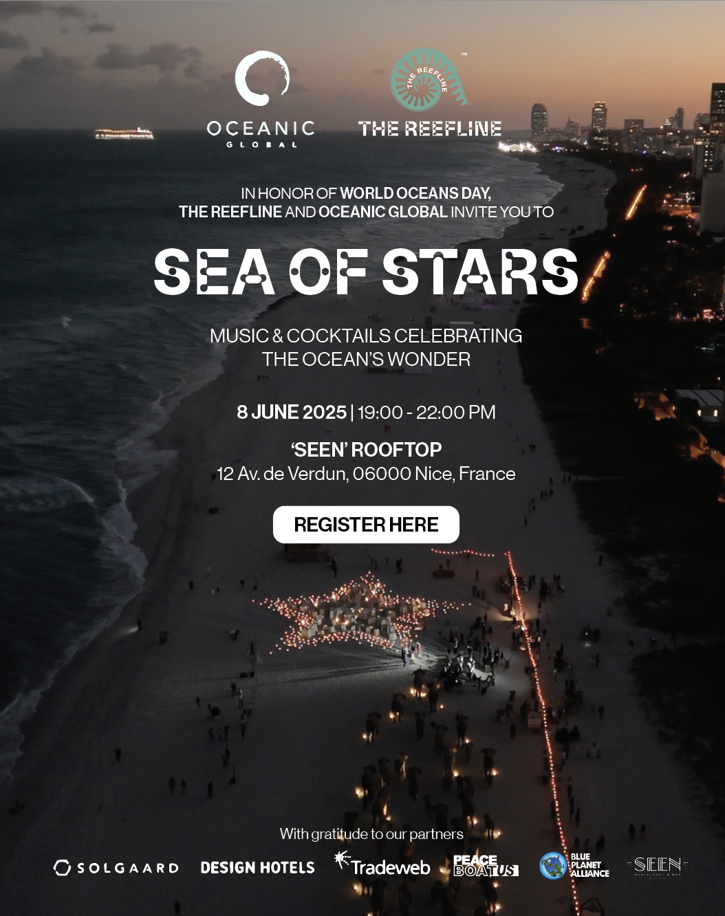 Sea of Stars Reefline event invitation.