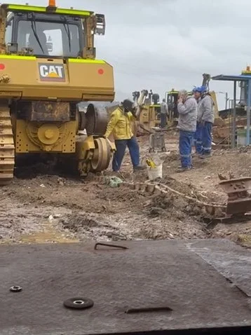 Caterpillar equipment in the documented program
