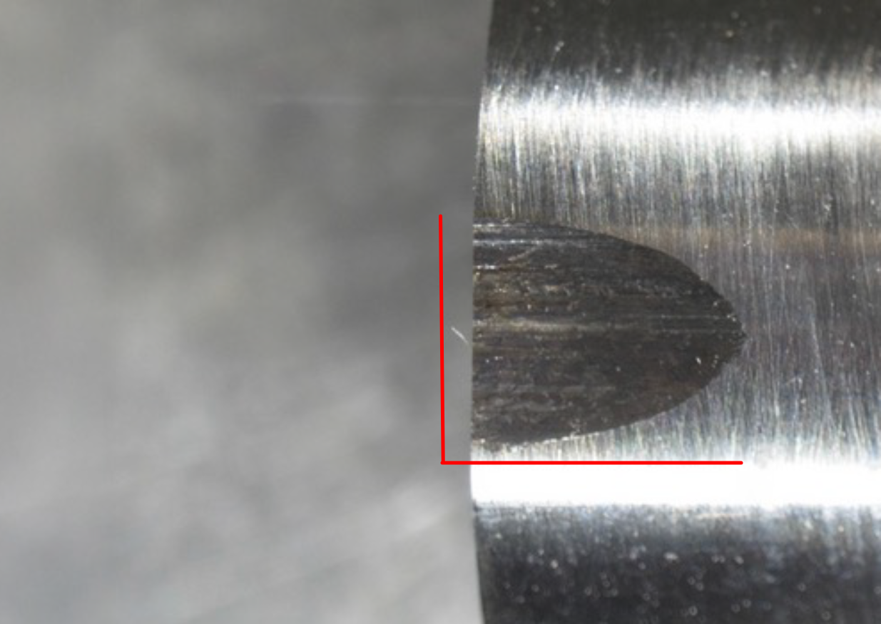Published bearing sample treated with leading synthetic oil
