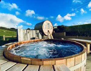 Rockpools barrel sauna and hot tub