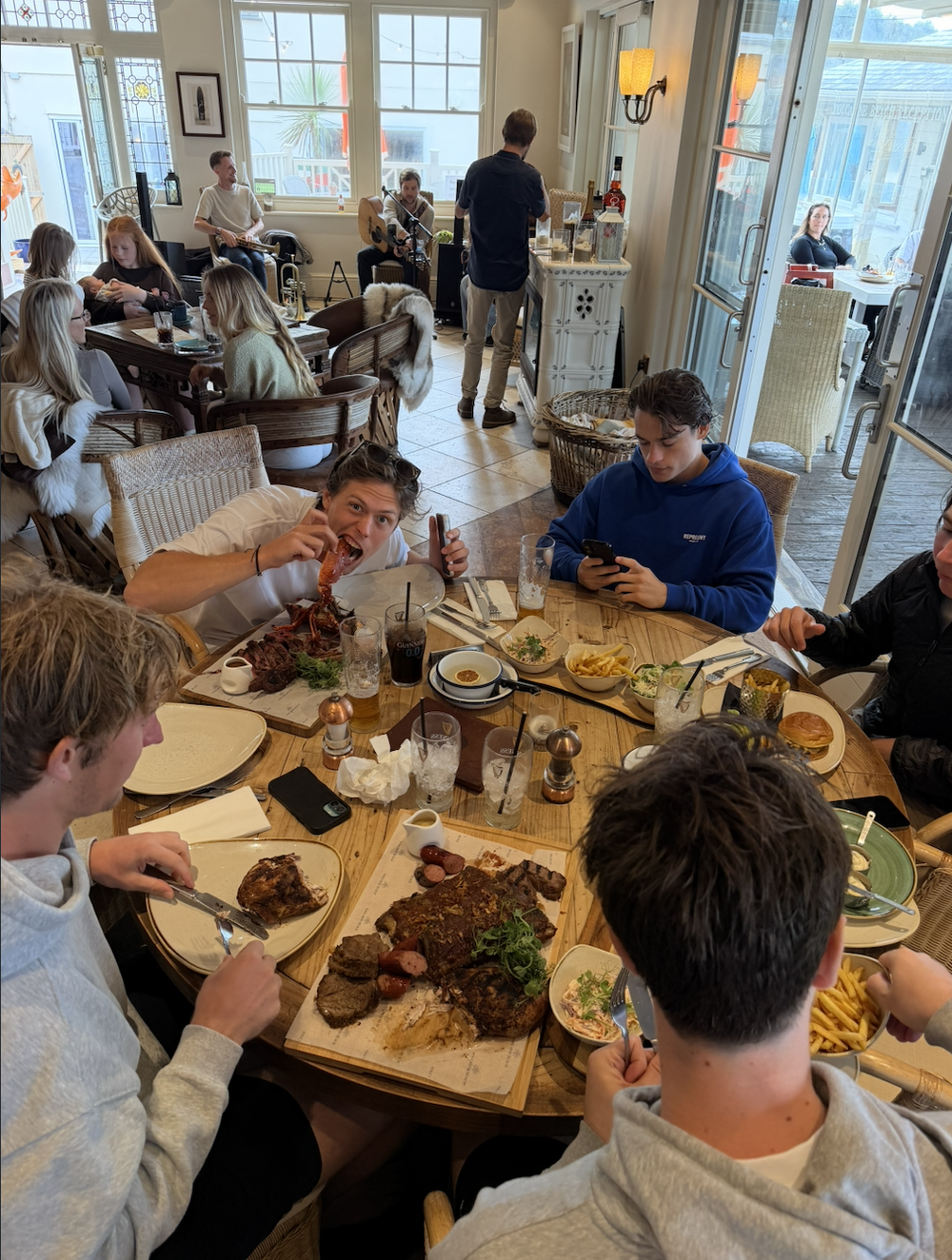 Dinner with the group