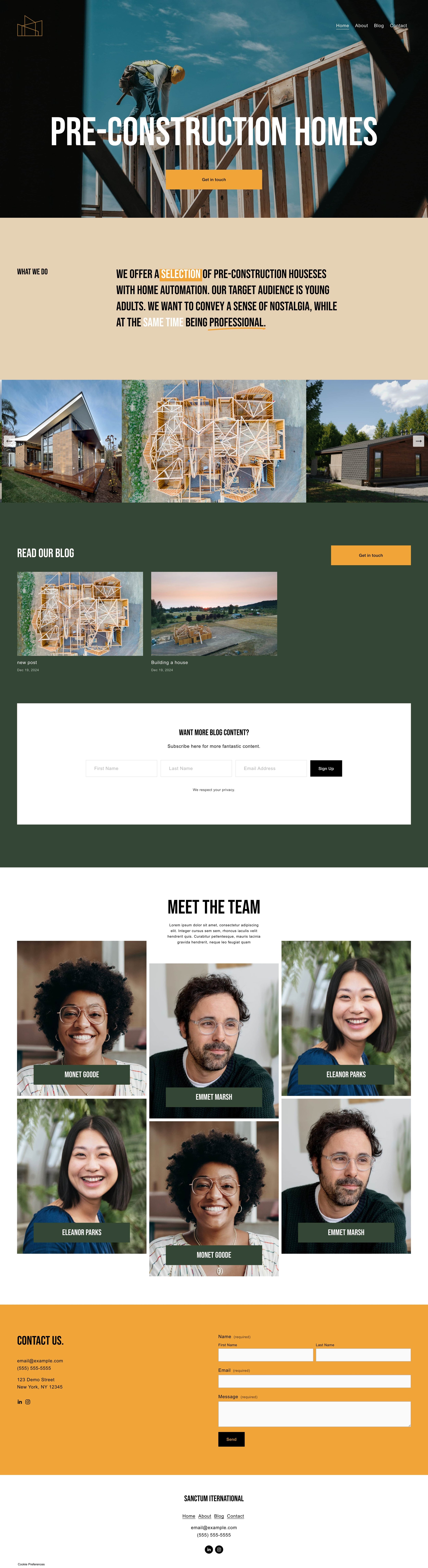 Sanctum Homepage