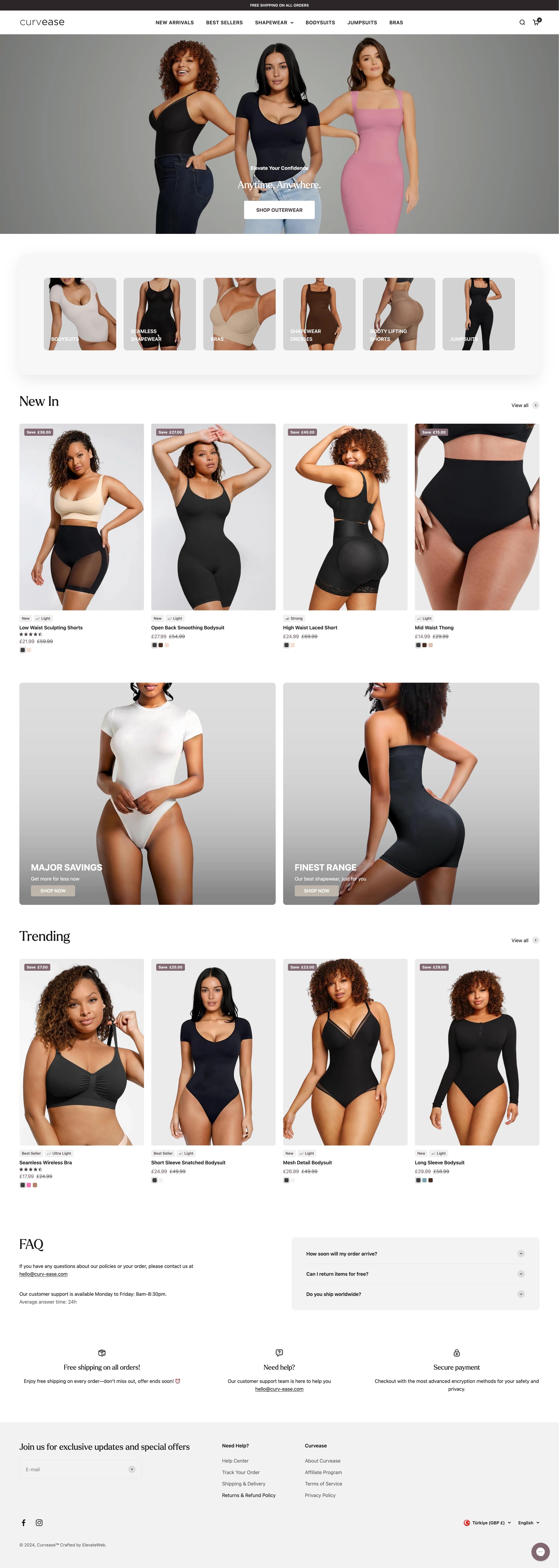 Curvease Homepage