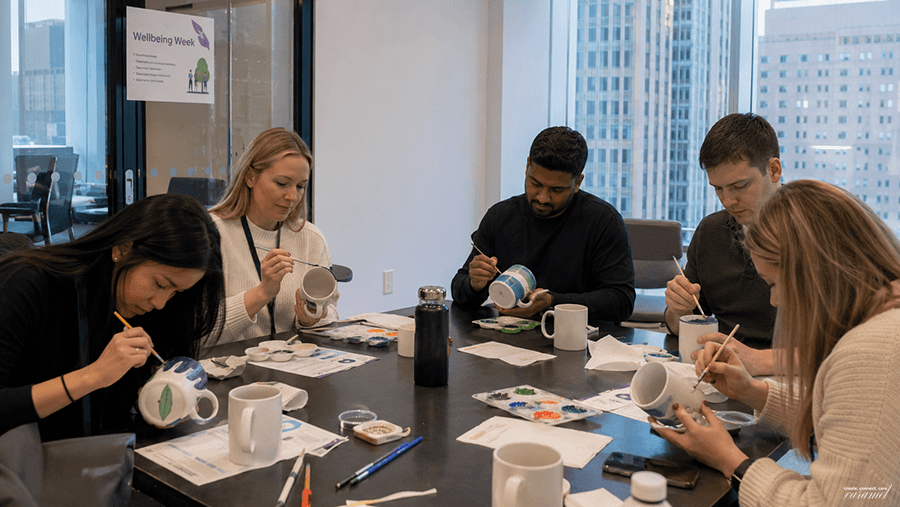 Spokojny format sensoryczny podczas wellbeing week dla firm