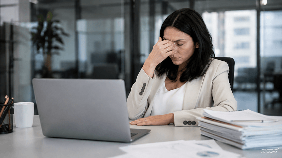 Przeciążenie pracą i zmęczenie w zespole biurowym