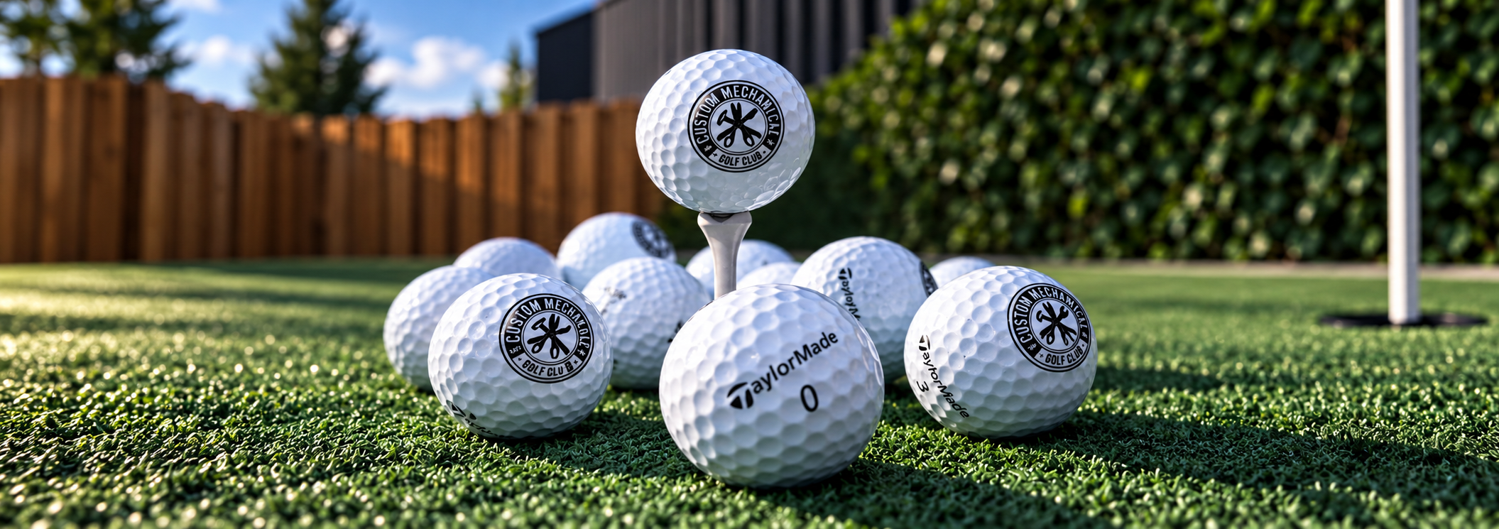 Custom Mechanical Heating branded golf balls
