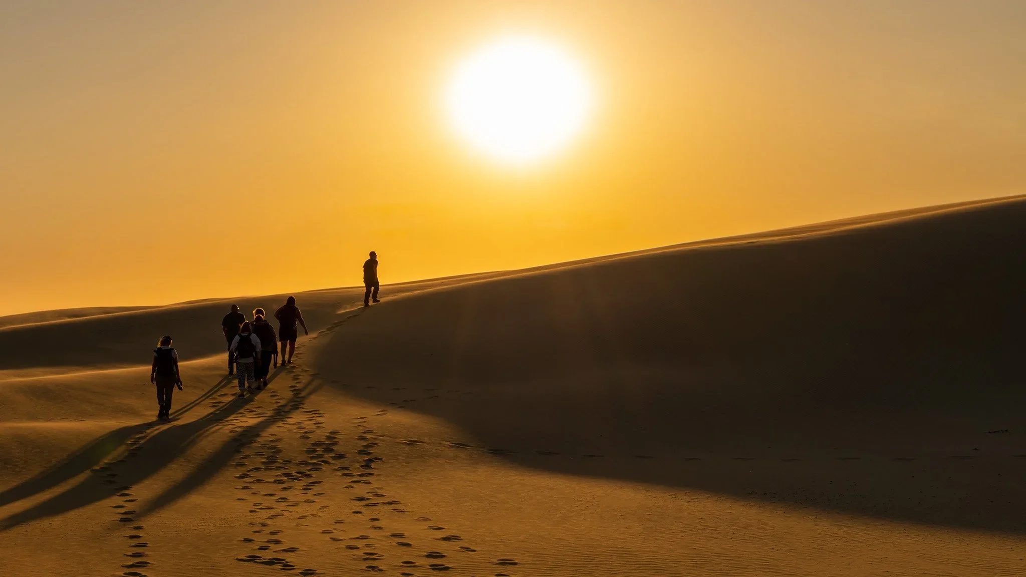 Sand dunes at Birubi, northern Stockton Beach NSW, captured in stunning light by Craig Williams Photography